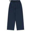 Two tuck wide pants blue - one size