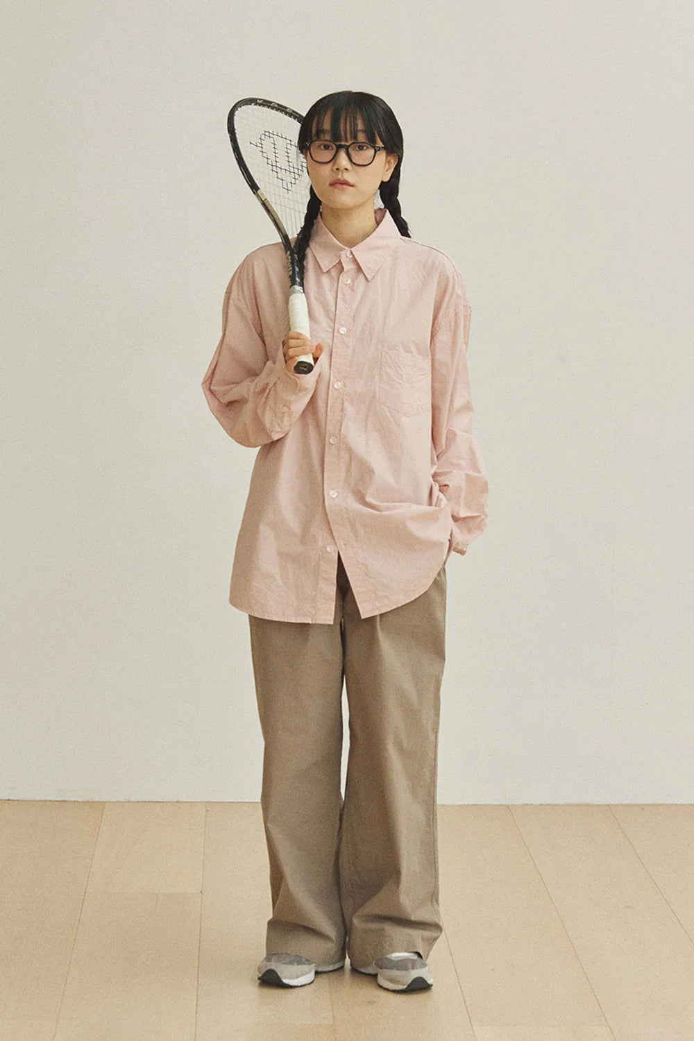 Twotuck wide CN pants beige - one size