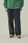 Two tuck wide kation pants dark gray - one size