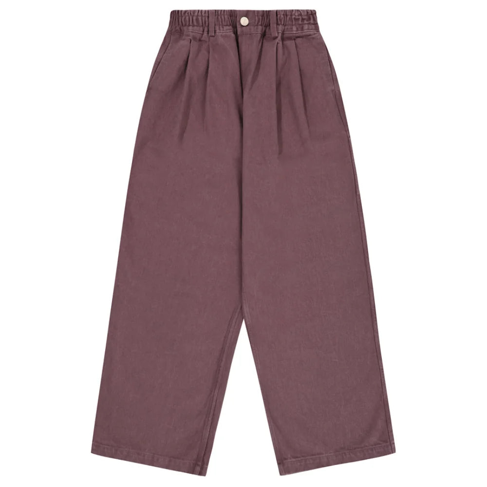 Two tuck wide kation pants purple - one size