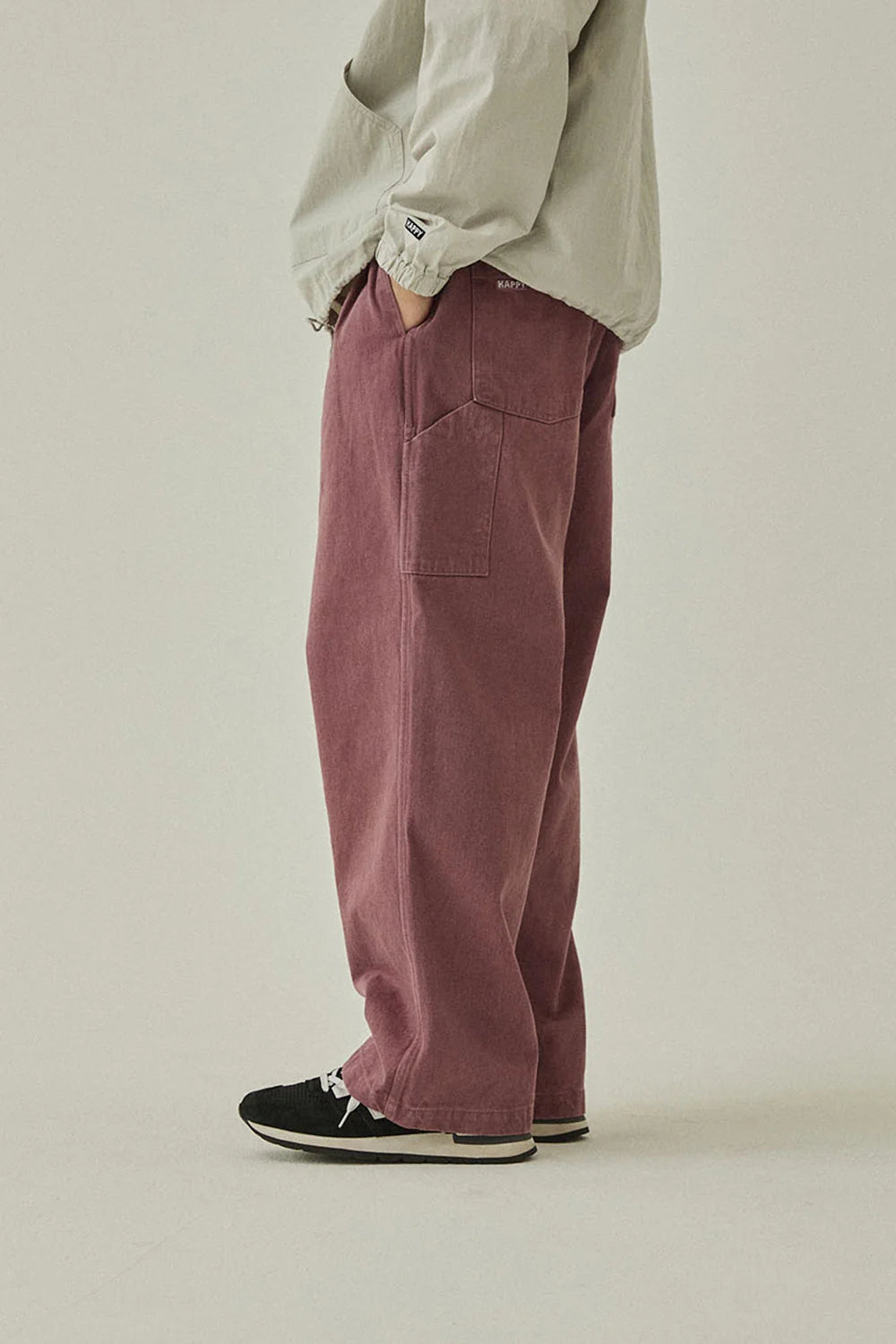 Two tuck wide kation pants purple - one size