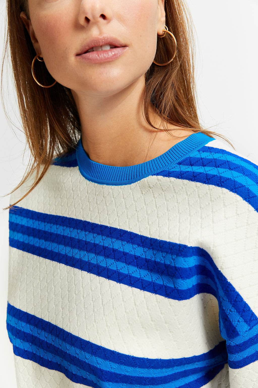VELVET – Box Pullover with Stripes