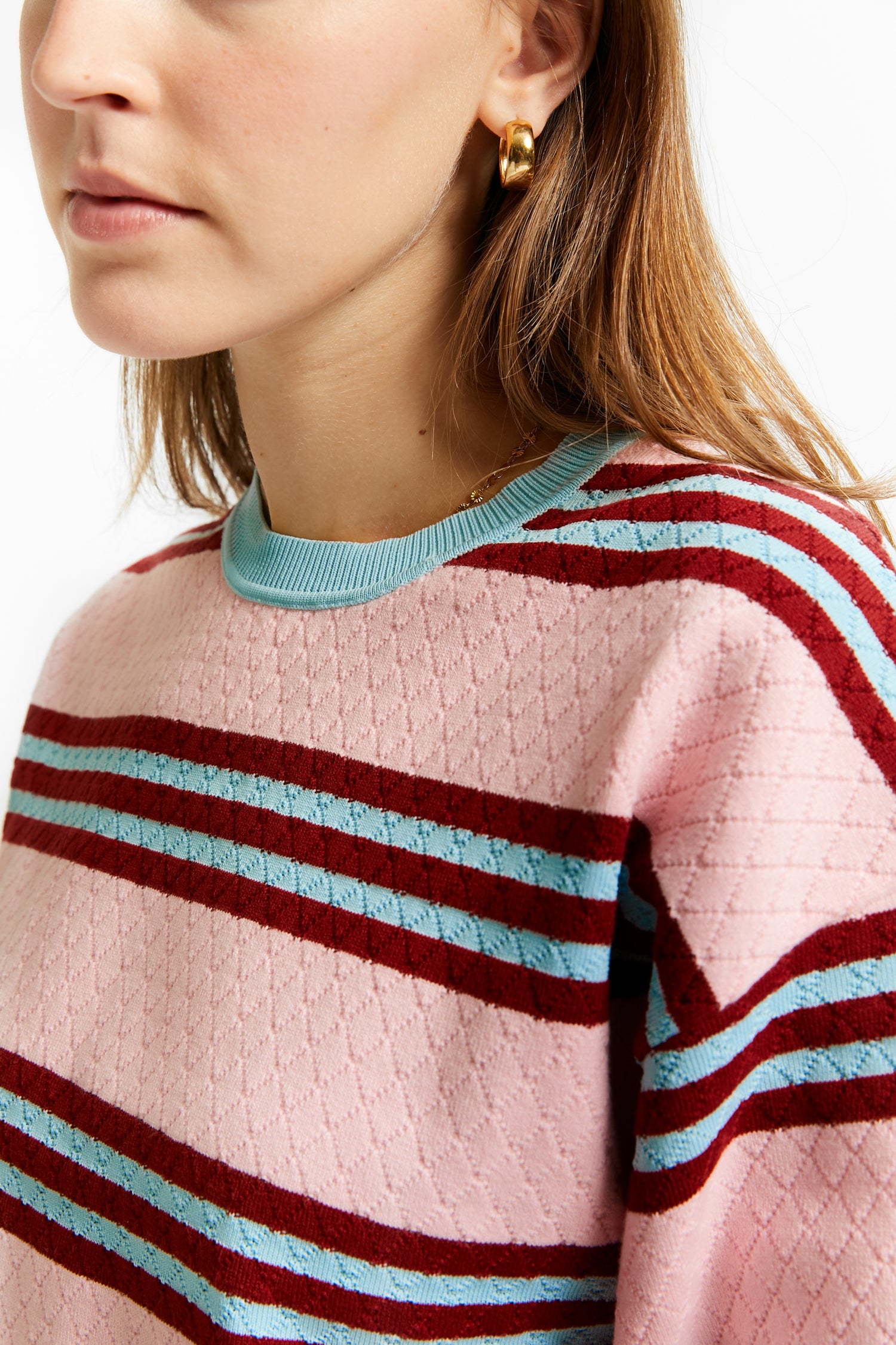 VELVET – Box Pullover with Stripes