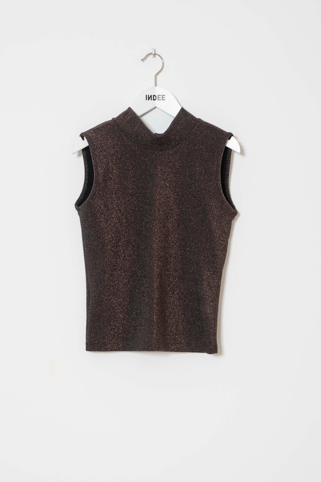 Wanna lurex top - Coffee