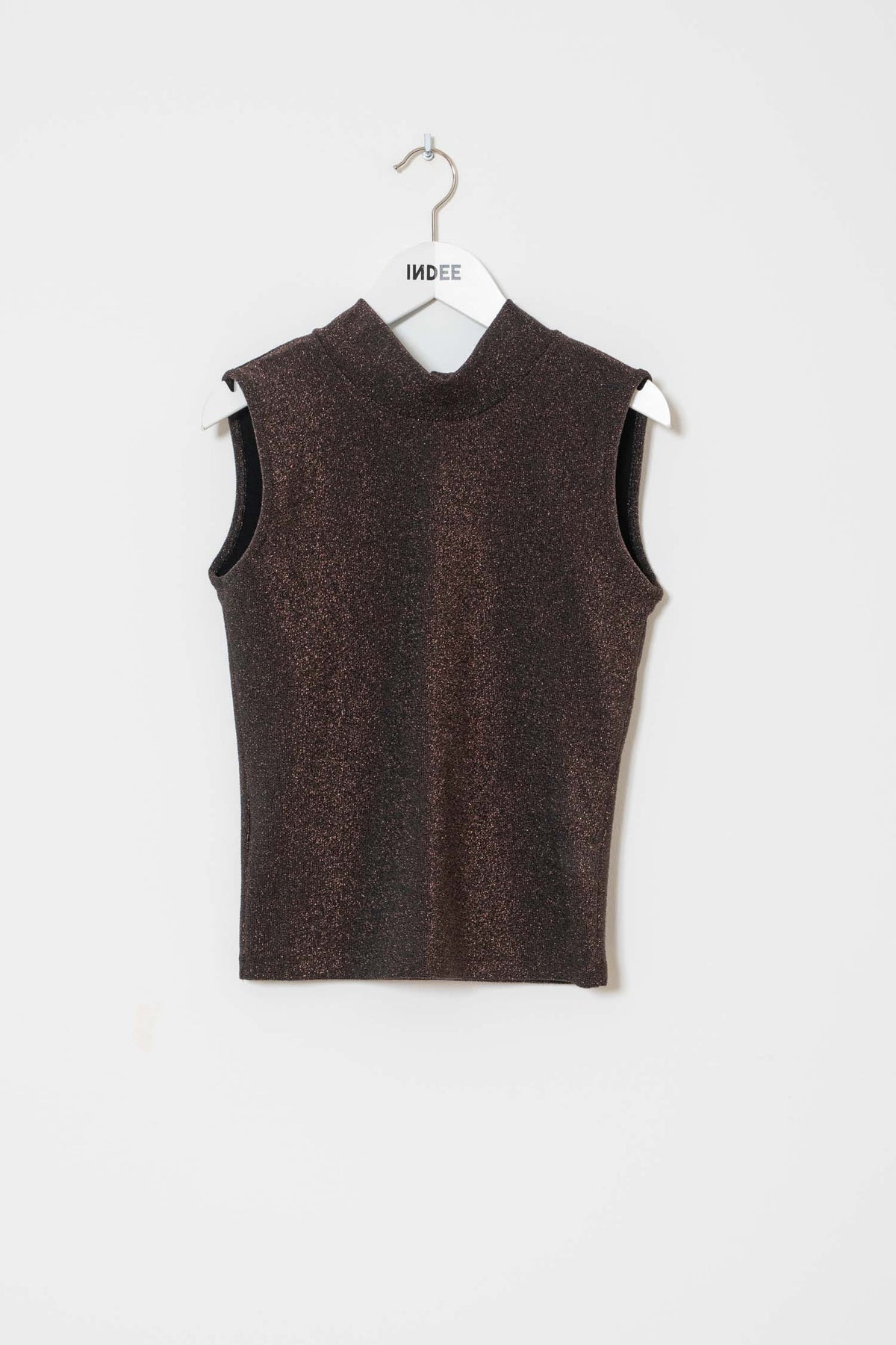 Wanna lurex top - Coffee