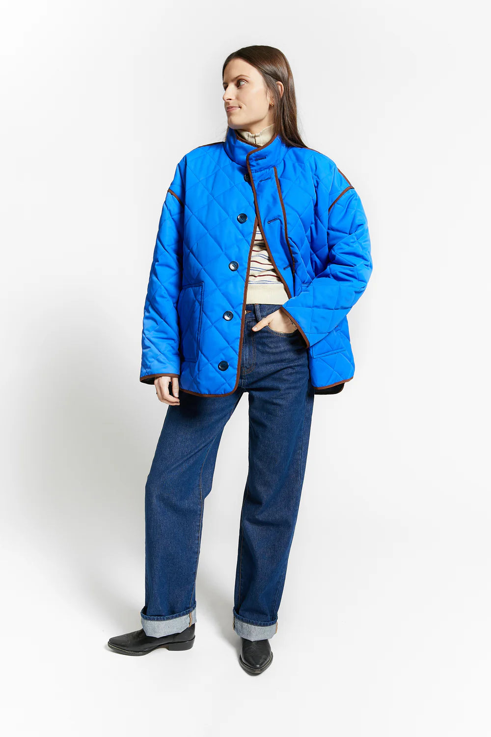 Warmup jacket navy - Reversible