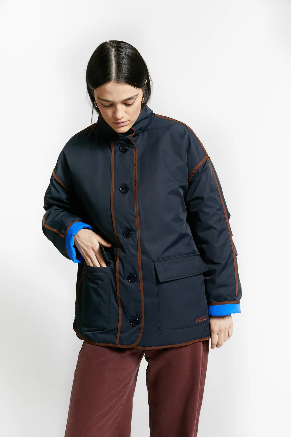 Warmup jacket navy - Reversible