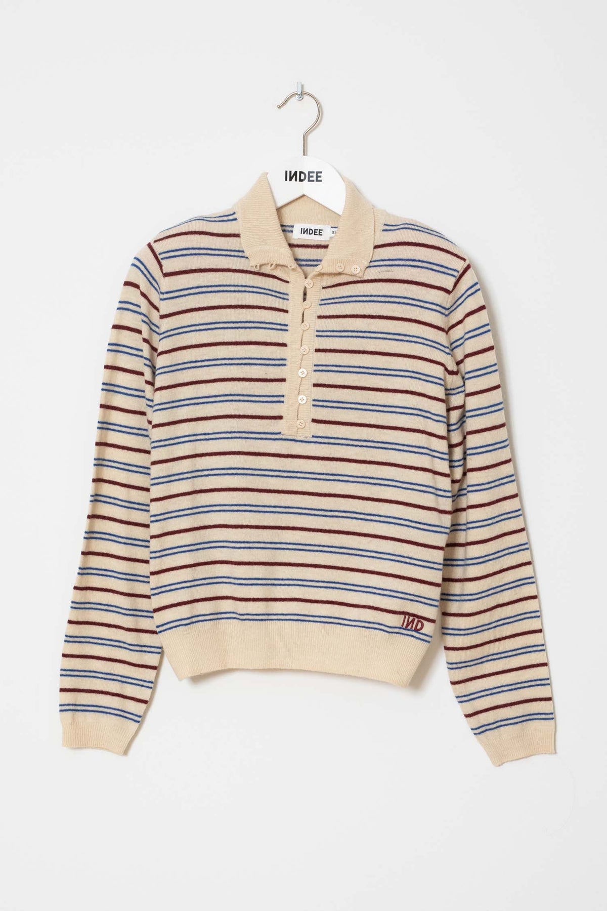 Webcam striped pullover