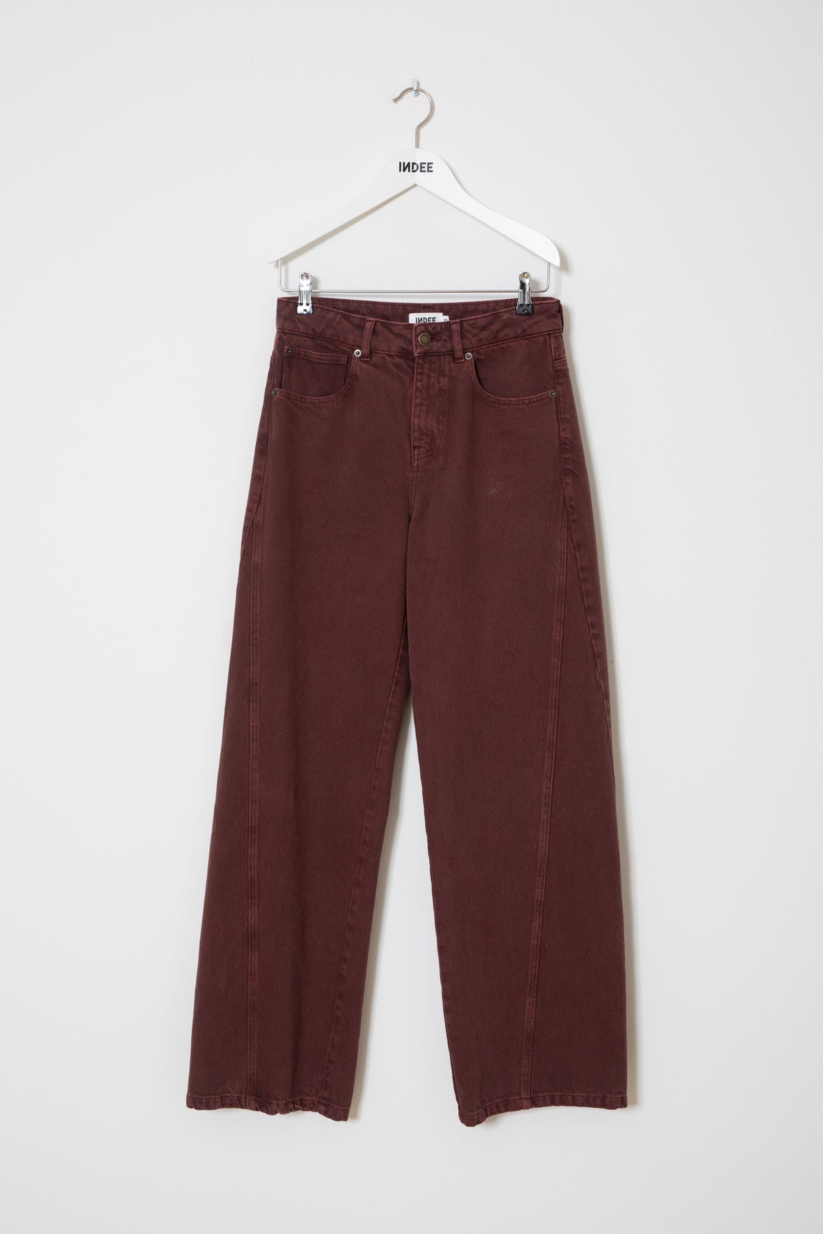 Wildlife denim baggy pants - Terracotta