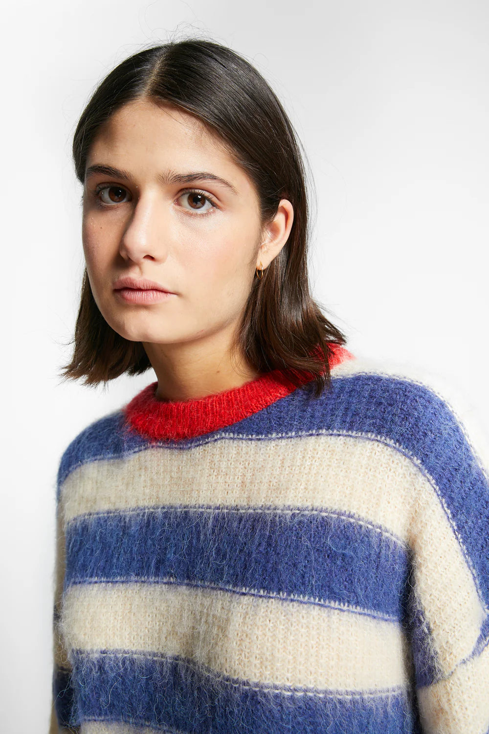 Willow pullover w/ stripes