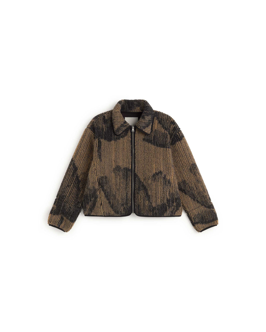 Kendra camel lotus jacquard jacket