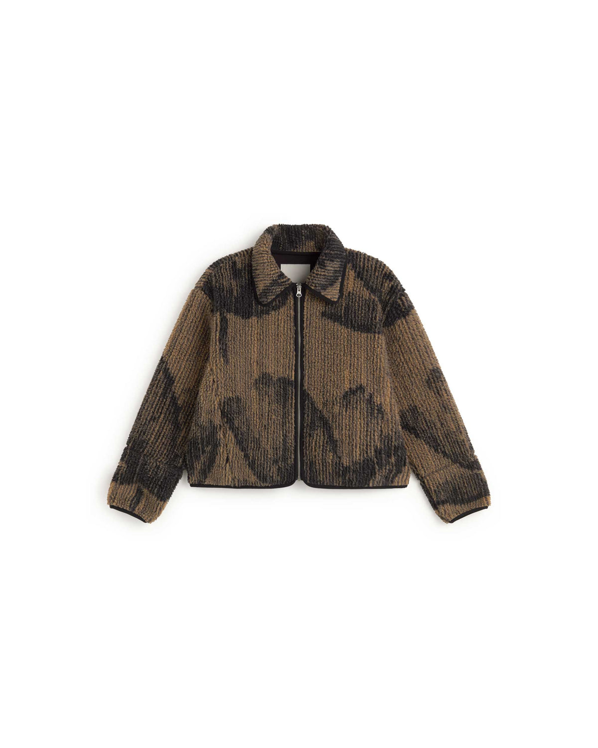 Kendra camel lotus jacquard jacket