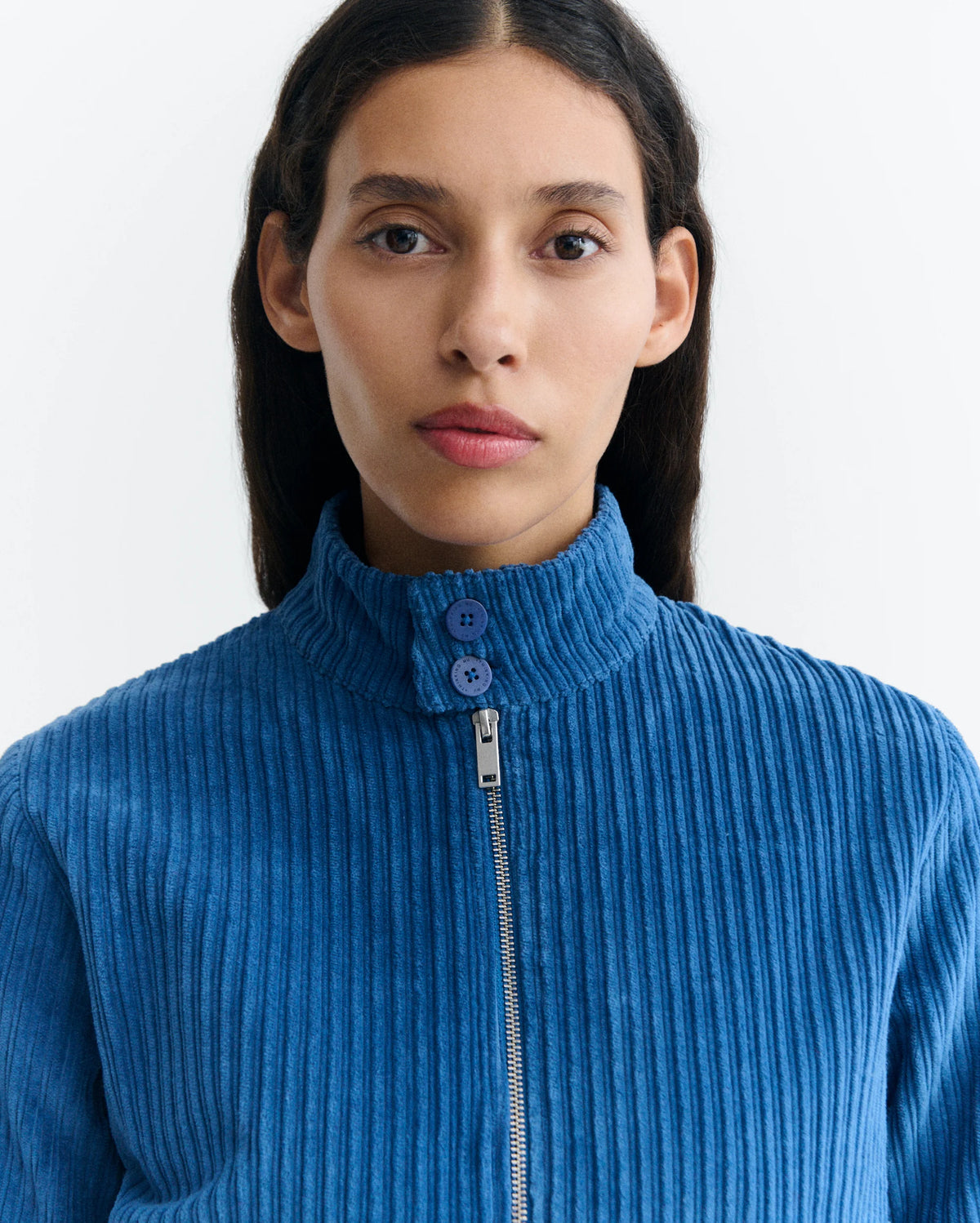 Delft blue delia corduroy jacket