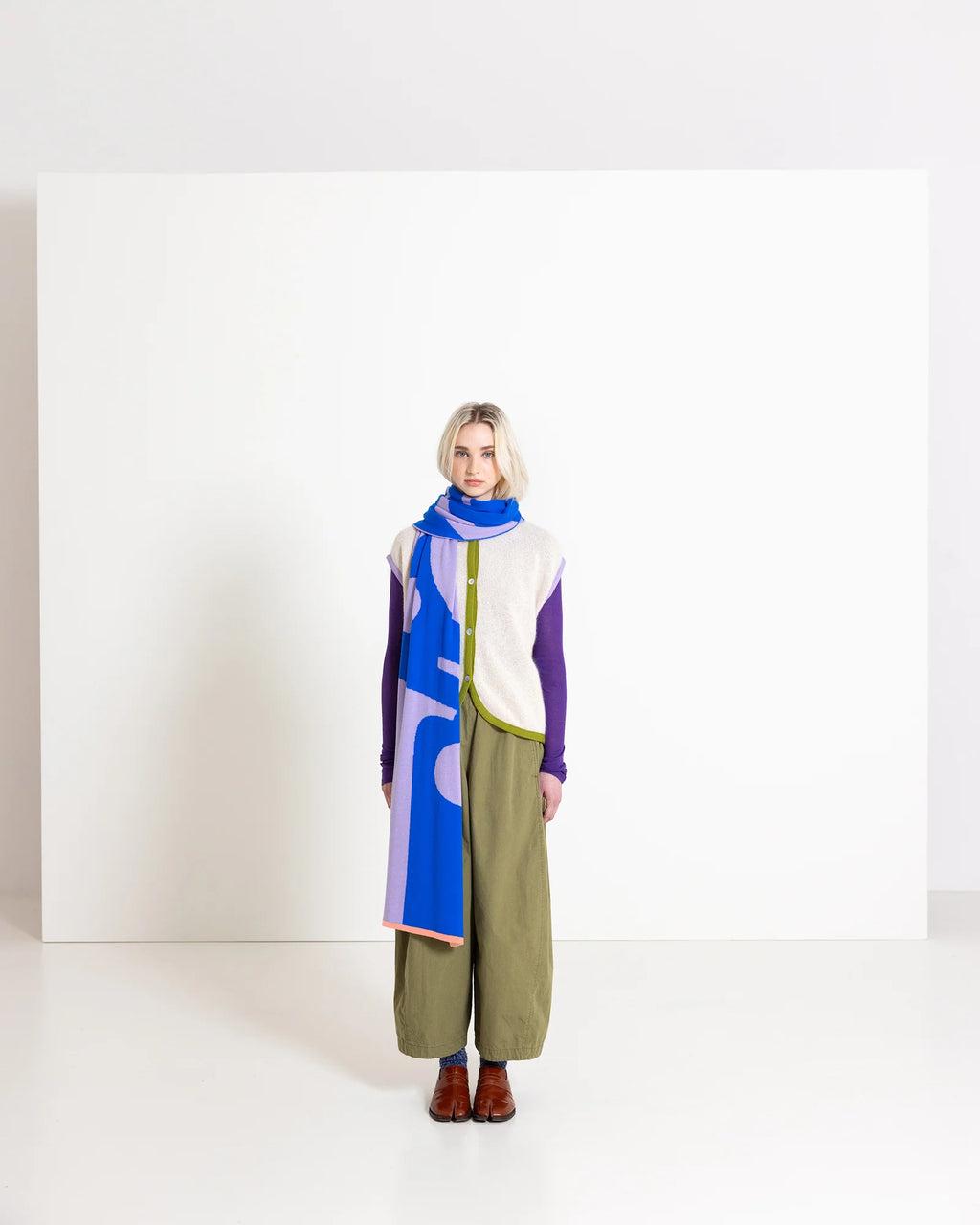 Semicolon cobalt - Maxi scarf
