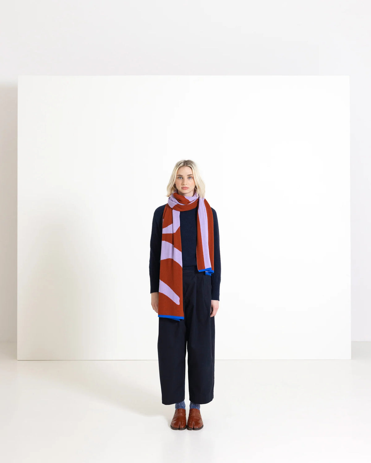 Semicolon lilac - Maxi scarf