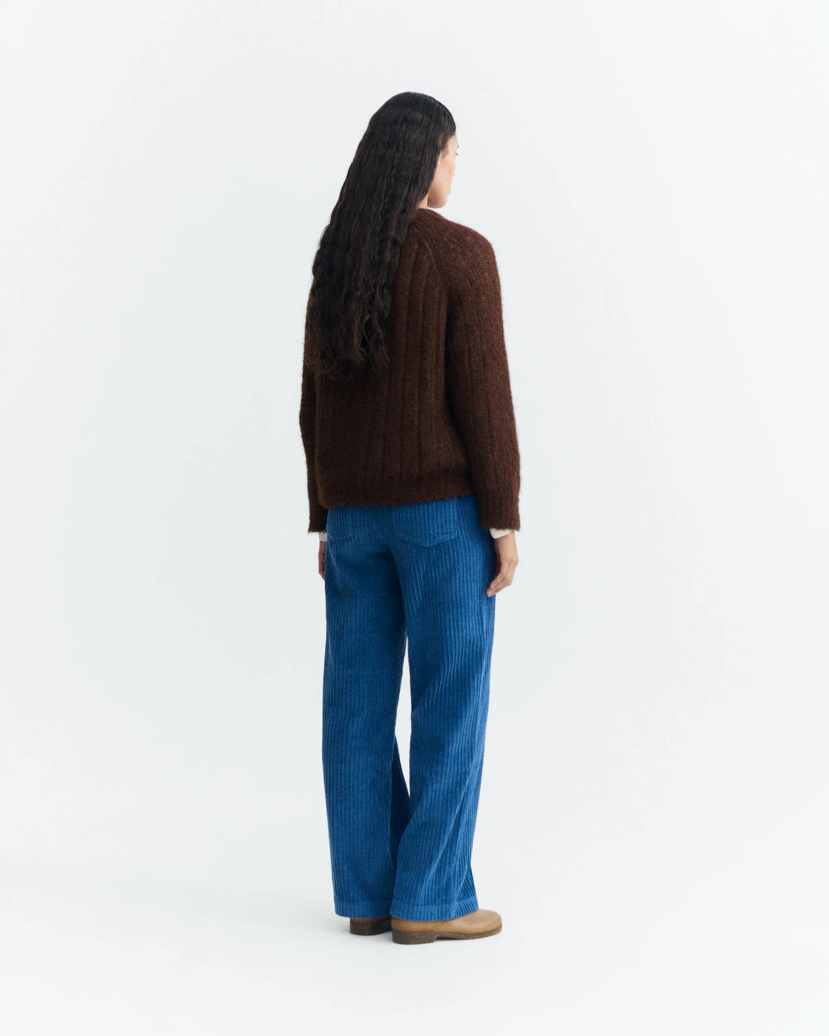 Delft blue corduroy serena pants