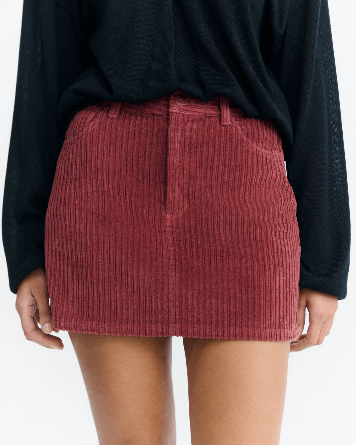 Mahogany corduroy kimmy skirt