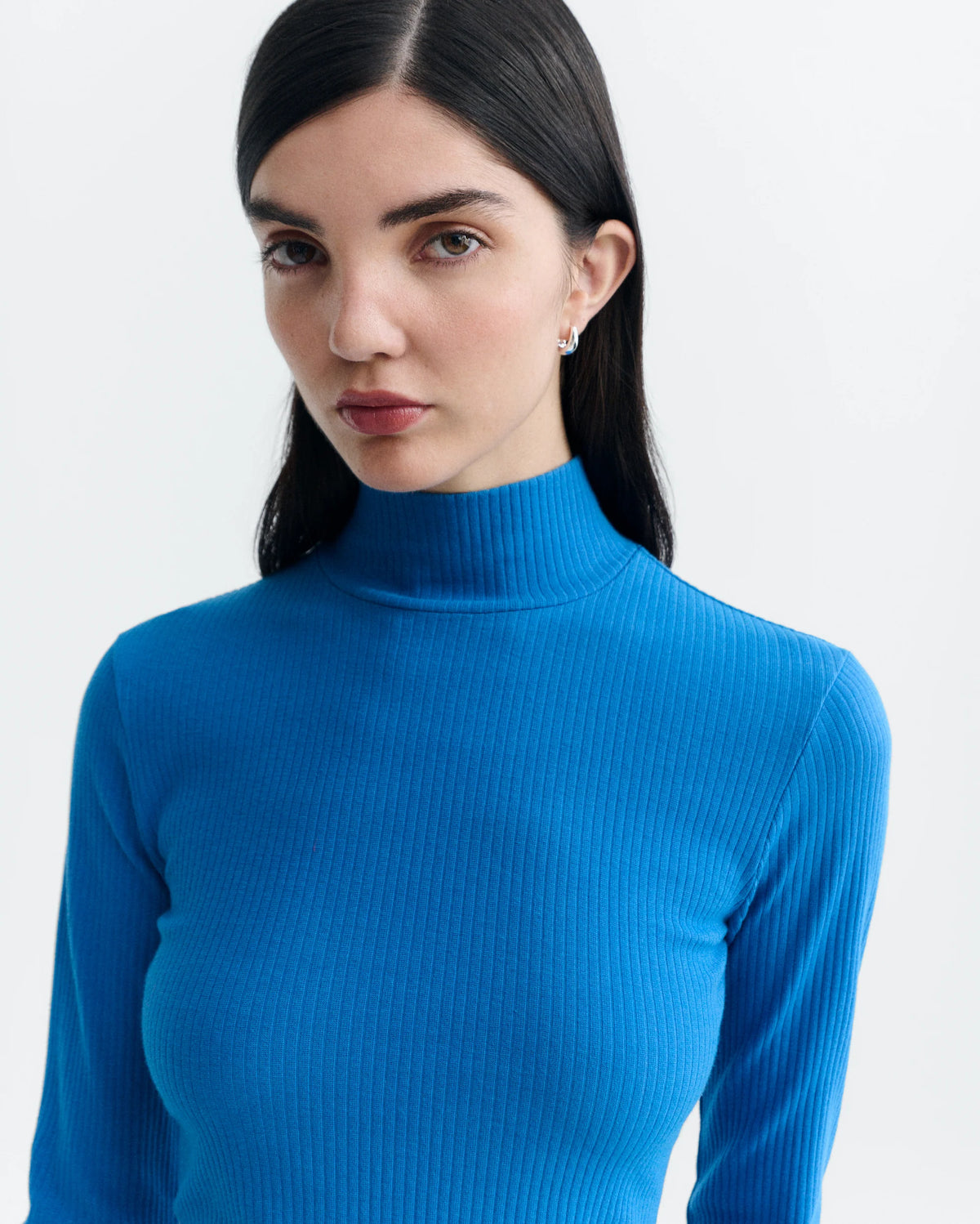 Delft blue Aine rib top