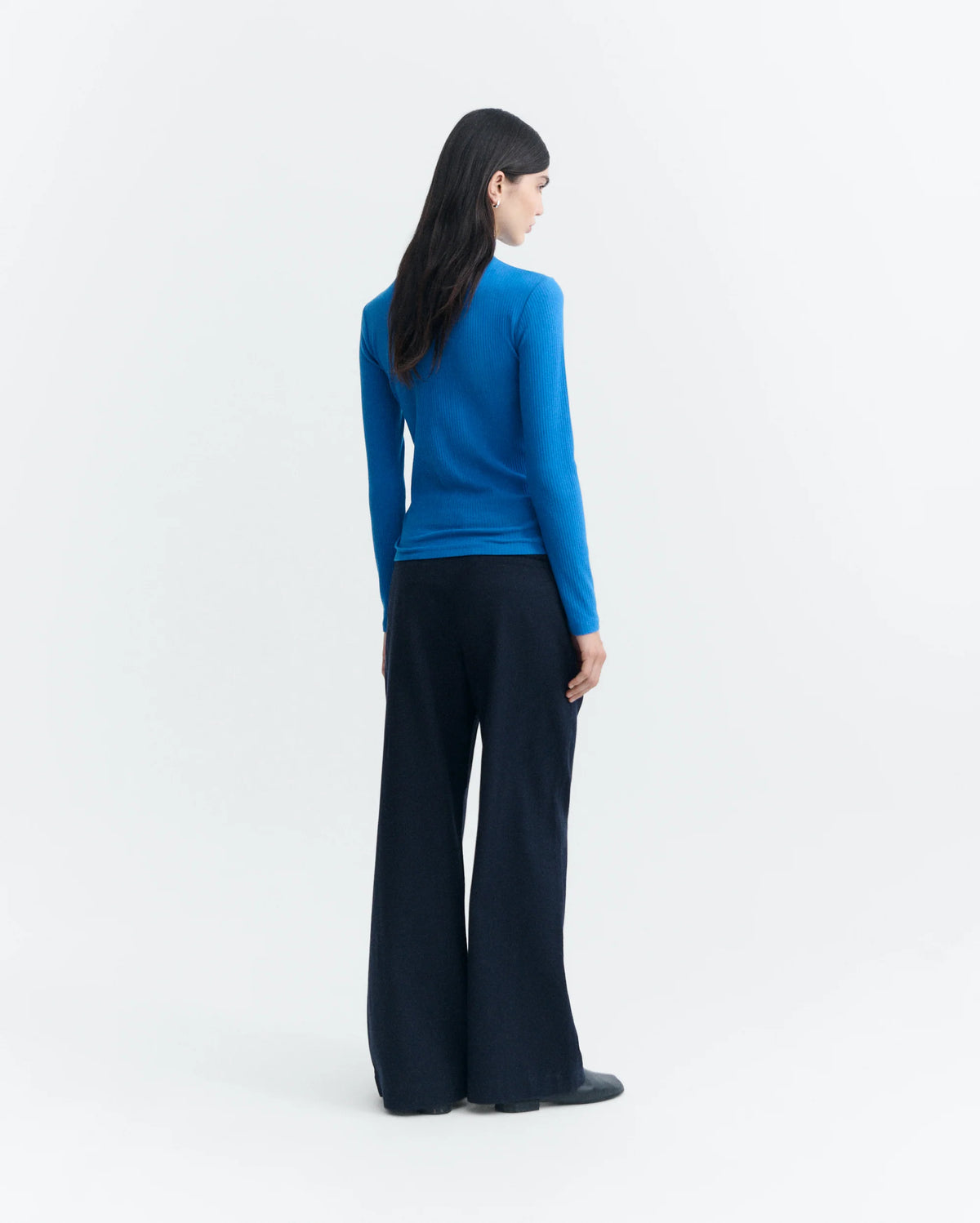 Delft blue Aine rib top