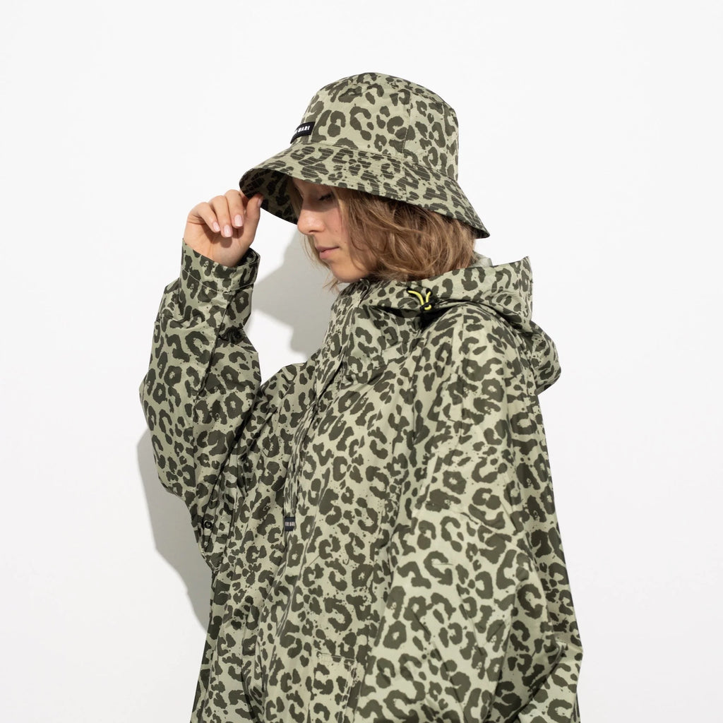 Raincoat - Leo Splashes Olive/Pale Olive