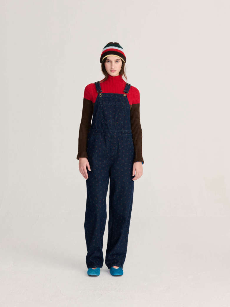 Swamp whirl denim dungaree