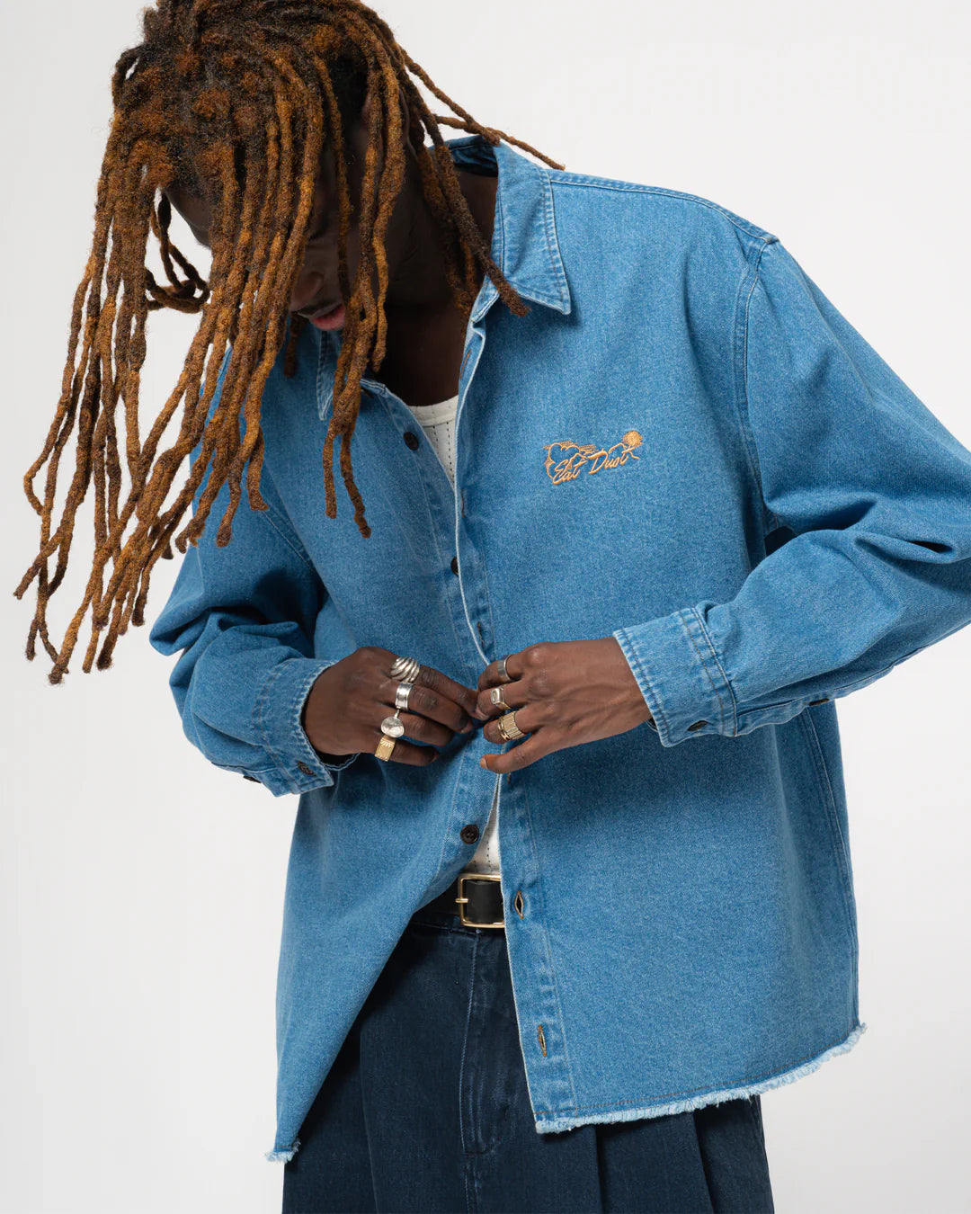 Oversized Worker Shirt – Straight Hem