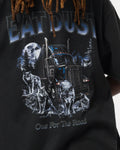 Oversized T-Shirt with Print - wolves