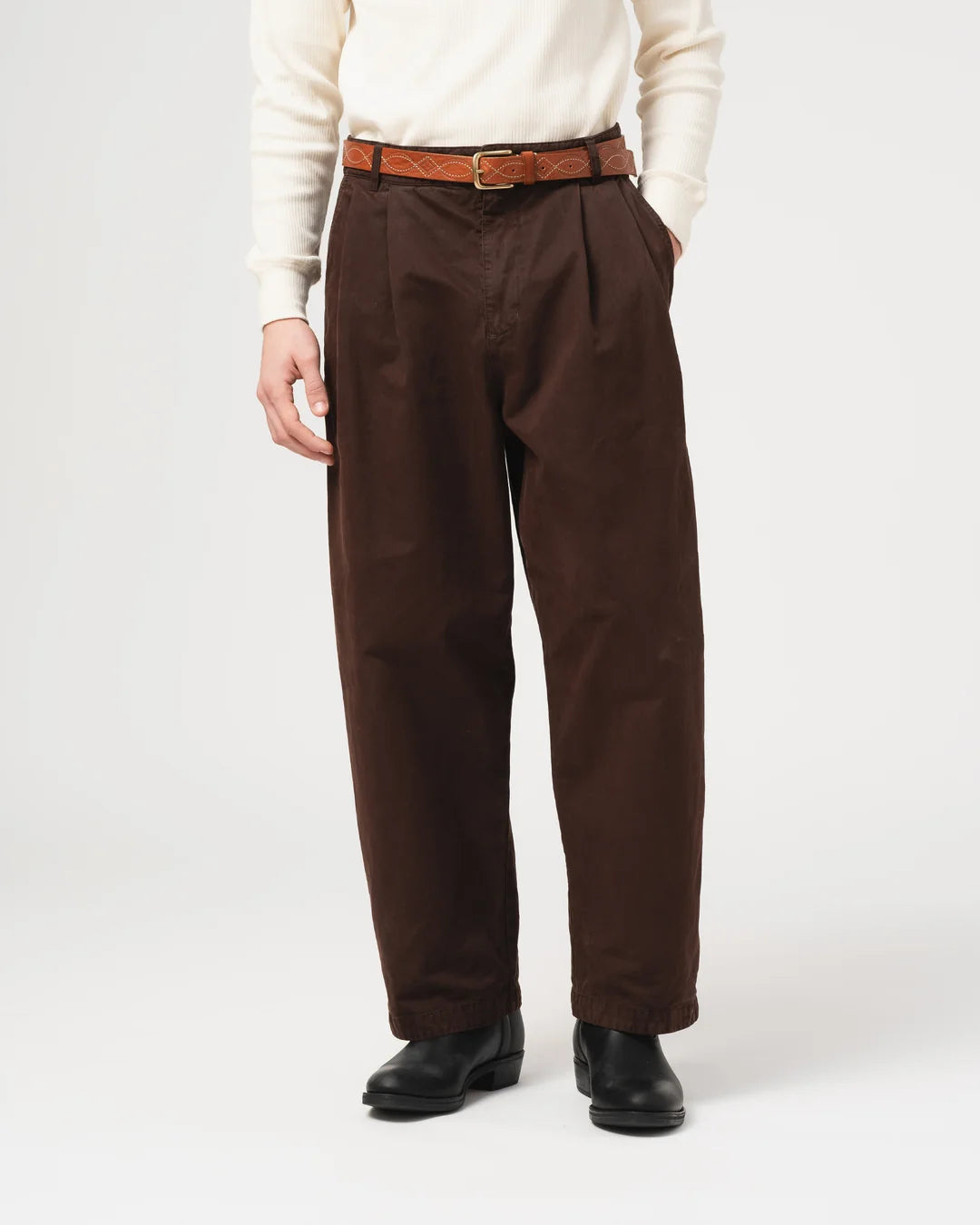 Ambassador Pants – Gabardine Satin Ebony